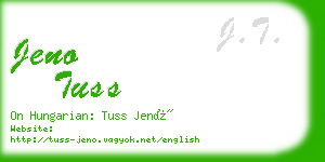 jeno tuss business card